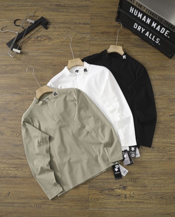 Luxury Descente Long Sleeves White Fleece Urban Luxury