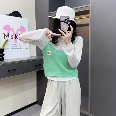 Best Selling Celine Suspenders Embroidered Style