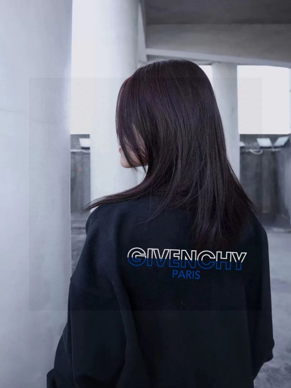 Best Selling Givenchy Sweatshirts Black Fleece Logo Luxury