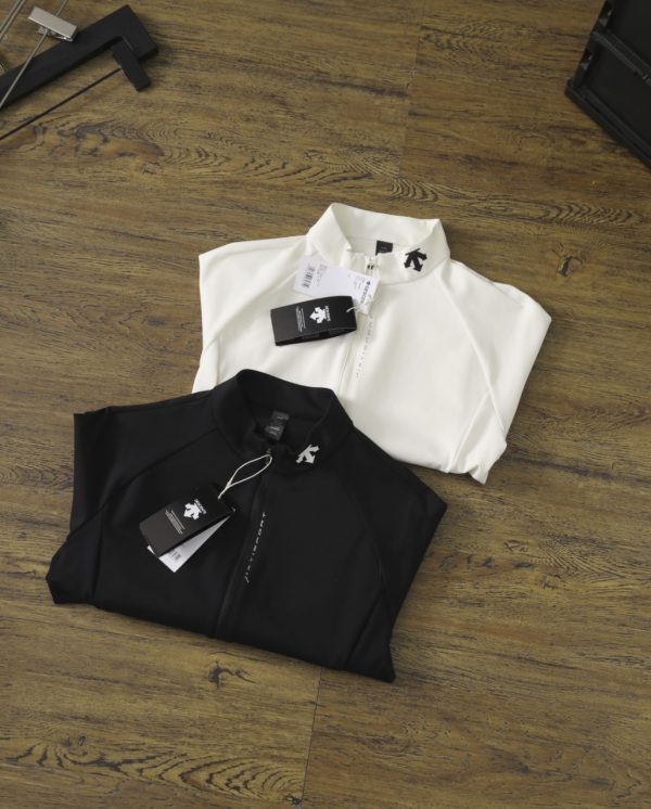 Premium Descente Cardigans White Nylon Casual Luxury