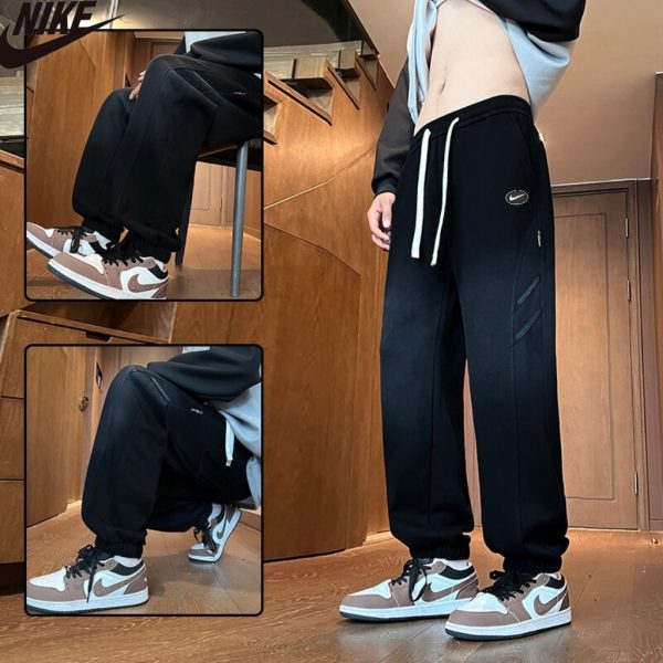 Premium Nike Trousers Black Cotton Washed Style