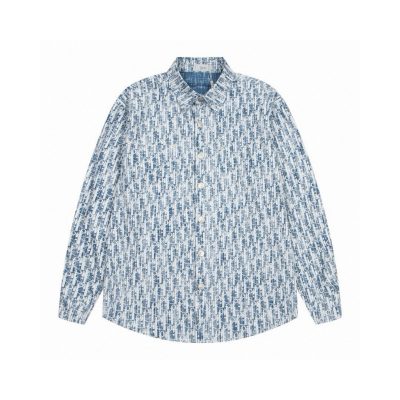 Premium Dior Shirts Blue Classic Luxury