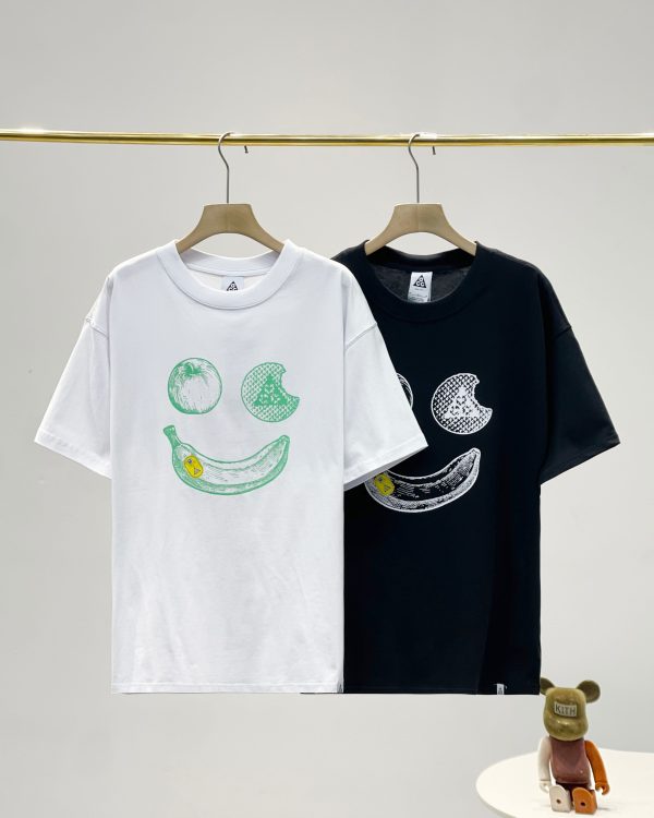 Premium Nike Short Sleeves Black Cotton Retro Luxury