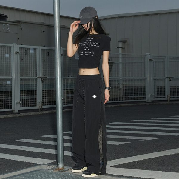 Luxury Descente Casual Pants Black Casual Collection