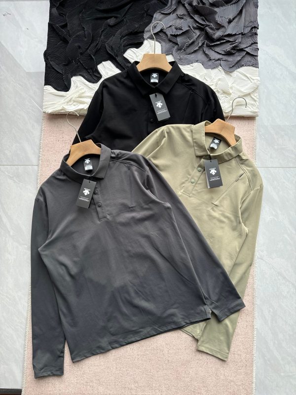 High Quality Descente Long Sleeve Black Cotton Urban Collection