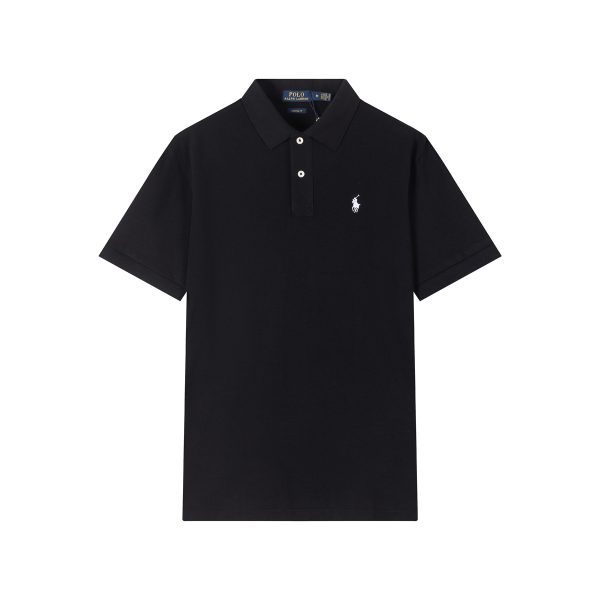 Luxury Ralph Lauren Short-Sleeved T-Shirts White Cotton Logo Luxury