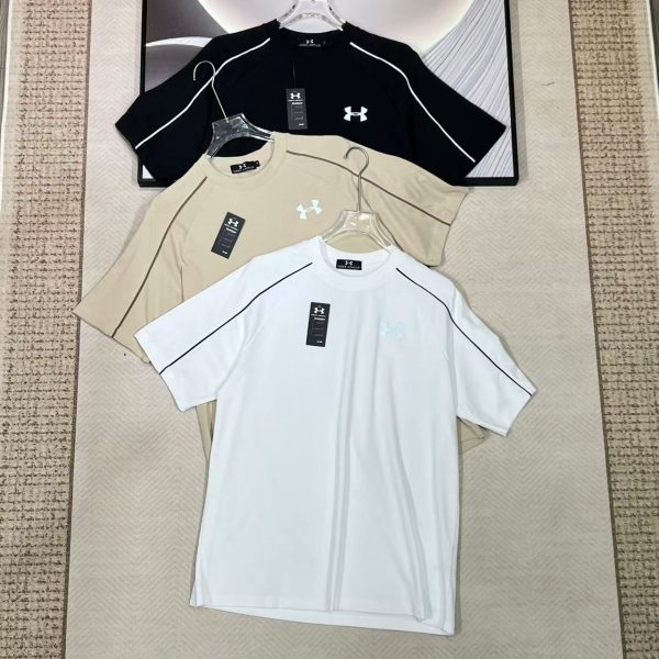 Best Selling Under Armour Short Sleeves Khaki Silk Breathable Collection
