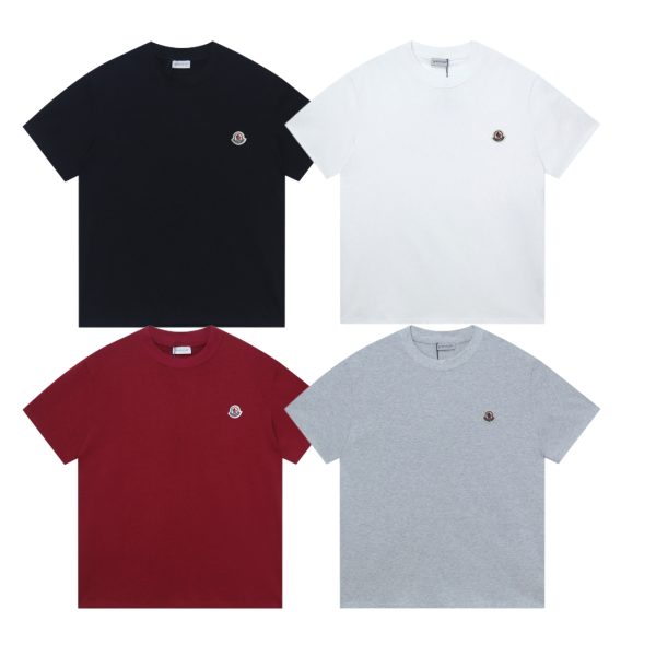 Best Selling Moncler Short Sleeves Black Cotton Print Collection