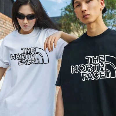 Premium Quality The North Face Short Sleeves Black Cotton Logo Collection