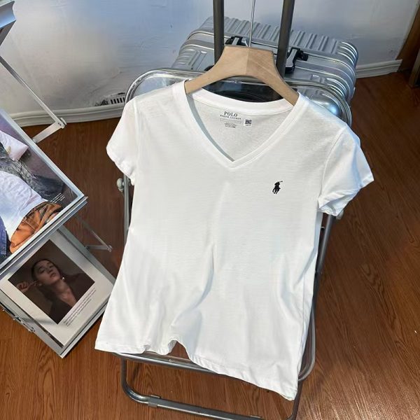 Premium Quality Ralph Lauren Short Sleeves White Classic Style