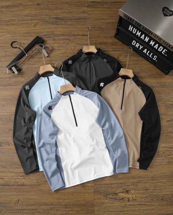 Premium Quality Descente Long Sleeves White Logo Luxury