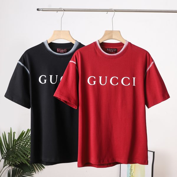 Luxury Gucci Short Sleeves Black Cotton Classic Style