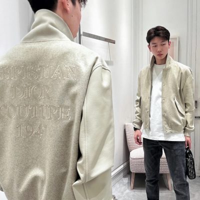 High Quality Dior Coats Wool Jacquard Luxury