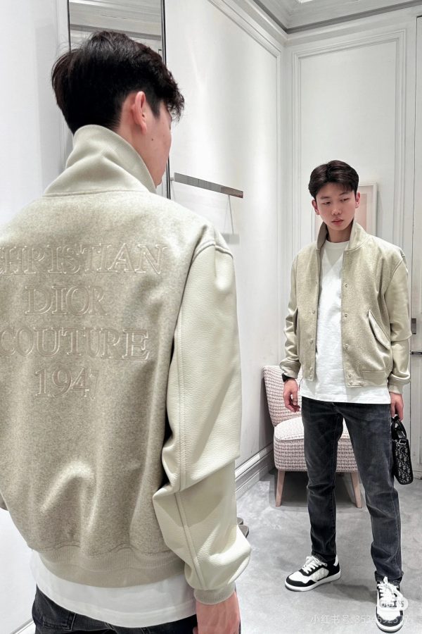 High Quality Dior Coats Wool Jacquard Luxury