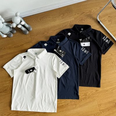 Best Selling Descente Short-Sleeved Black Solid Luxury