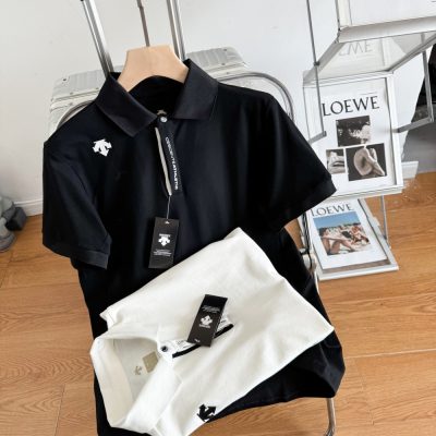 Premium Descente Short-Sleeved Black Casual Collection
