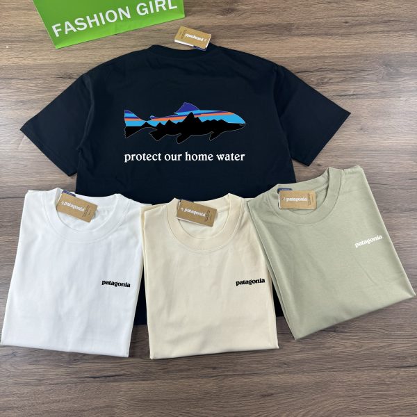 High Quality Patagonia Short Sleeves Black Cotton Classic Collection