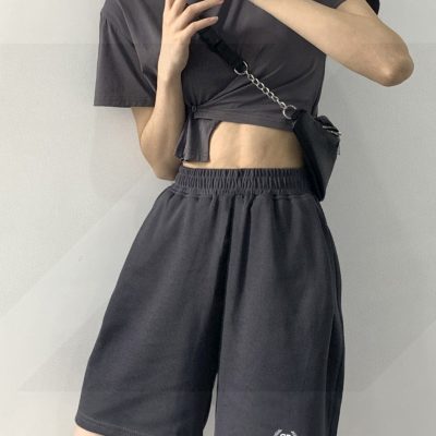 Premium Balenciaga Shorts Black Classic Luxury