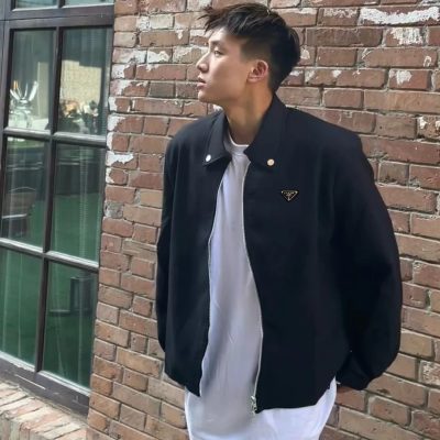 Premium Prada Coat Black Classic Luxury