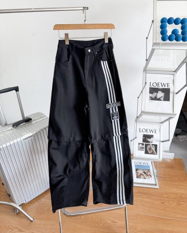 High Quality Adidas Pants Black Denim Classic Luxury