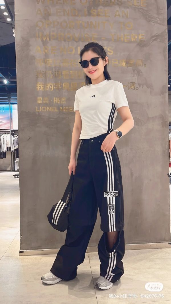 High Quality Adidas Pants Black Denim Classic Luxury