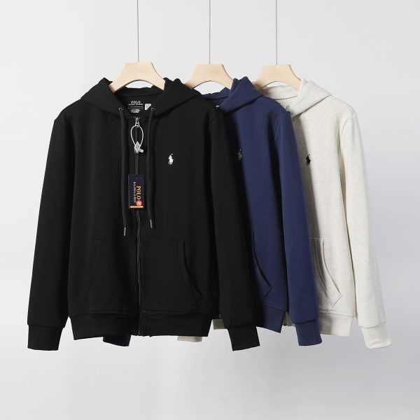 Best Selling Ralph Lauren Coat Black Cotton Logo Style