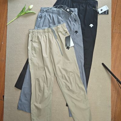 Best Selling Descente Sweatpants Black Breathable Collection