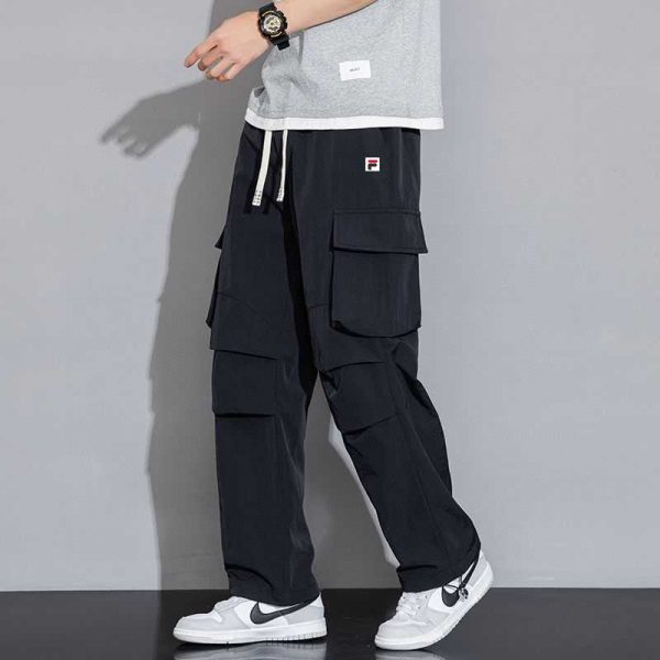 Premium Quality Fila Overalls Black Nylon Luxury