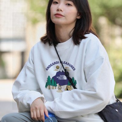Premium Quality The North Face Hoodie Black Fleece Print Collection