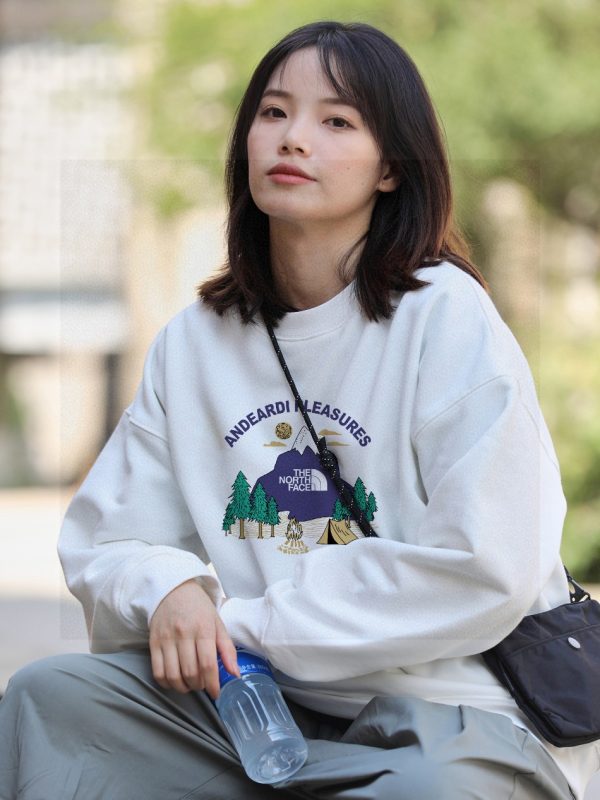 Premium Quality The North Face Hoodie Black Fleece Print Collection