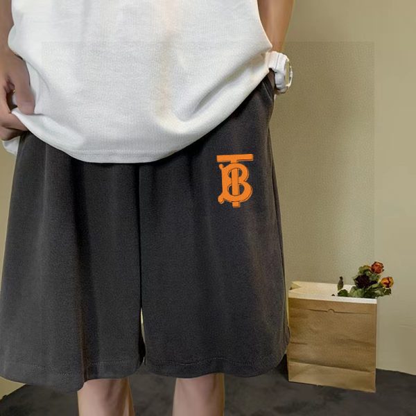Premium Quality Burberry Shorts Orange Logo Collection