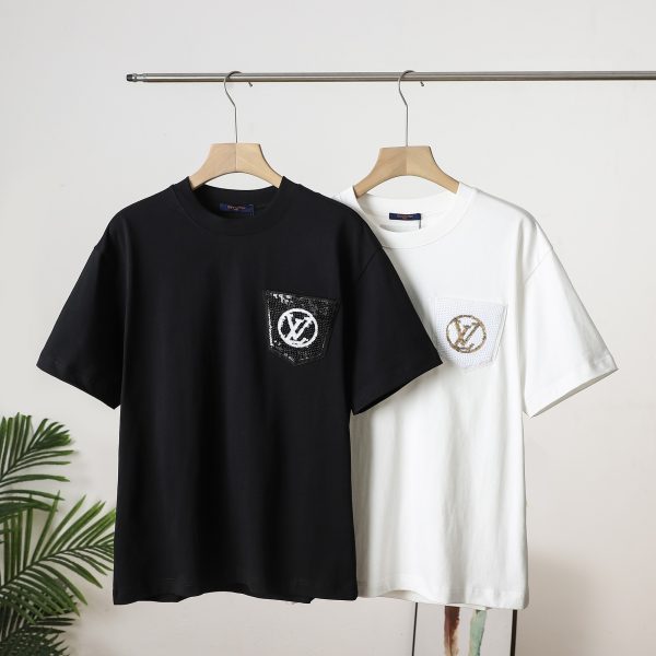Premium Quality Louis Vuitton Short Sleeves Black Nylon Logo Luxury