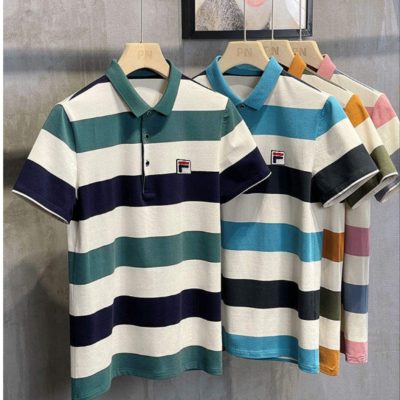 Premium Quality Fila Base Layer Shirts Pink Cotton Embroidery Collection