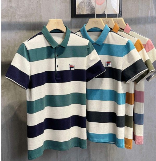 Premium Quality Fila Base Layer Shirts Pink Cotton Embroidery Collection