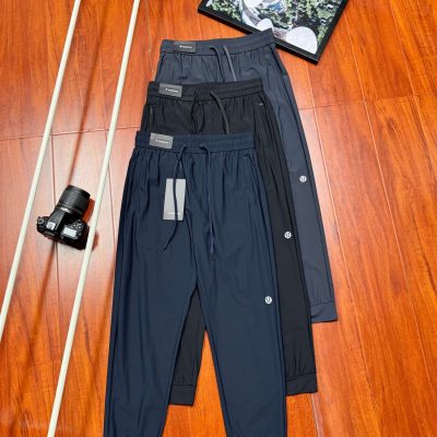 Premium Quality Lululemon Trousers Black Nylon Casual Luxury