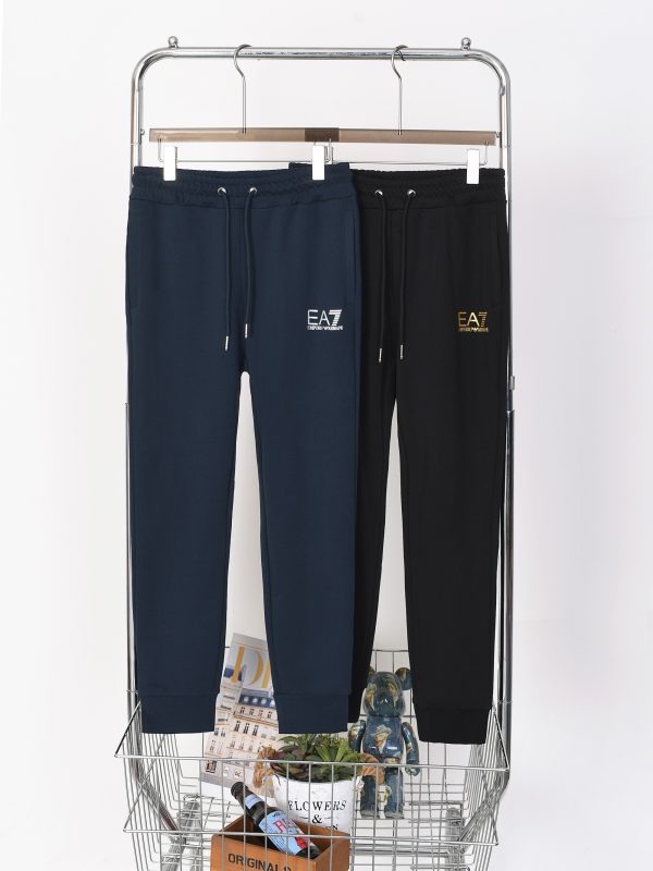 Premium Armani Trousers Black Cotton Style