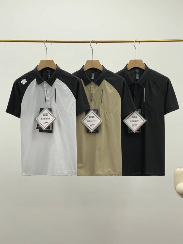 Best Selling Descente Short-Sleeved T-Shirts Black Breathable Collection