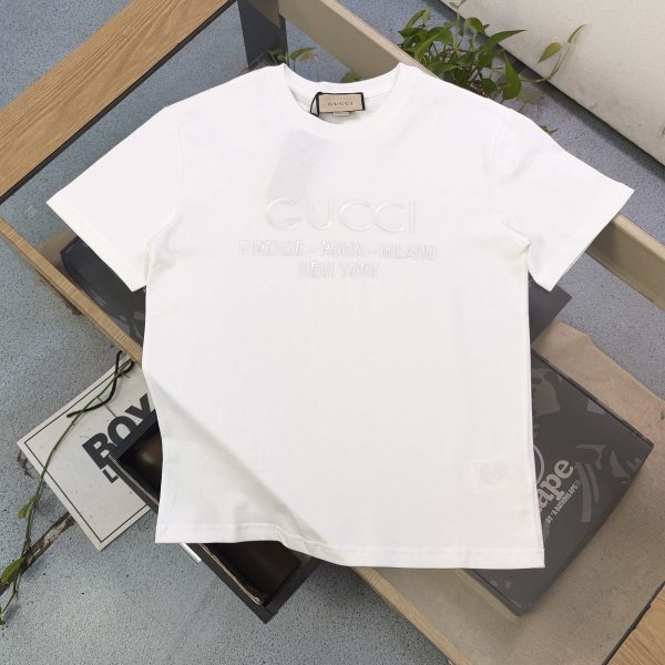 Best Selling Gucci Short Sleeves Black Cotton Embroidered Luxury