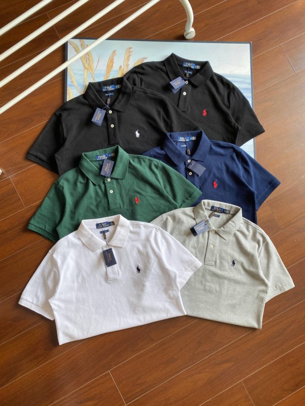 Best Selling Ralph Lauren Short-Sleeved T-Shirts White Cotton Logo Style