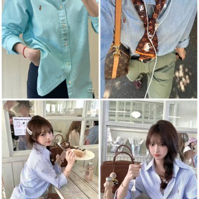 High Quality Ralph Lauren Long Sleeves Cotton Logo Style