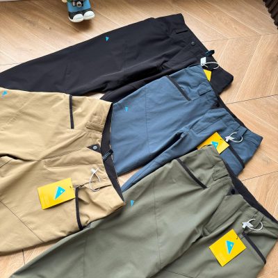 Premium Quality Ami Trousers Blue Polyester Logo Style