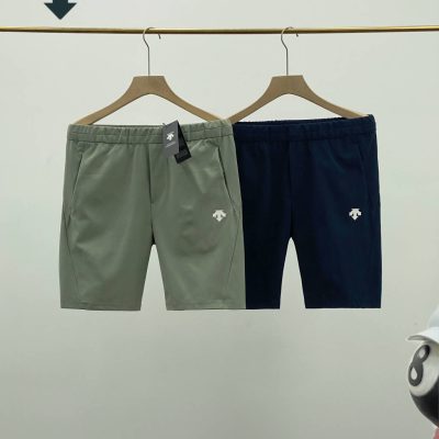 Premium Quality Descente Shorts Green Polyester Urban Collection