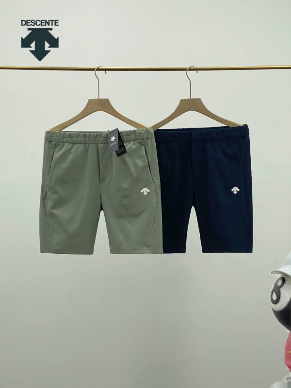 Premium Quality Descente Shorts Green Polyester Urban Collection
