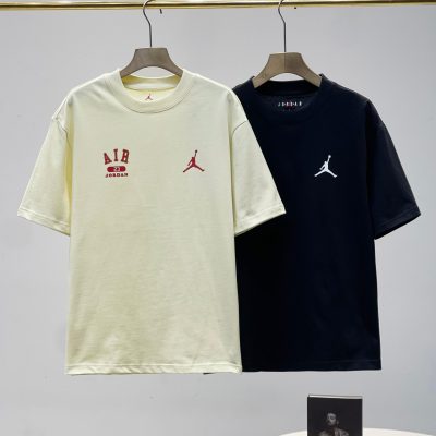 Premium Nike Short-Sleeved T-Shirts Ivory Cotton Classic Collection