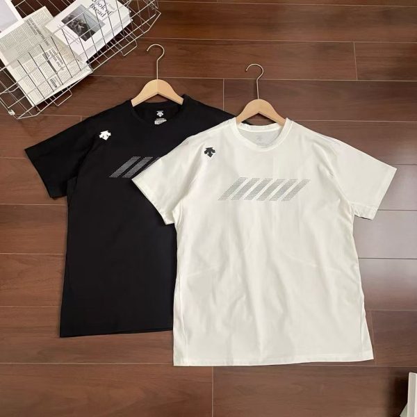 Best Selling Descente Short Sleeves Black Jersey Breathable Collection