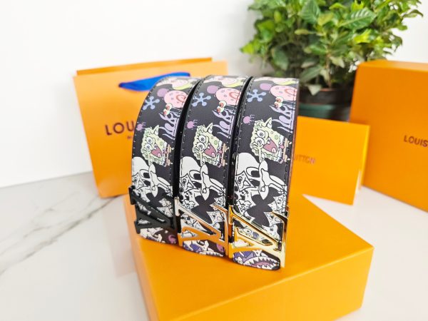 Luxury Louis Vuitton Belt Black Classic Style