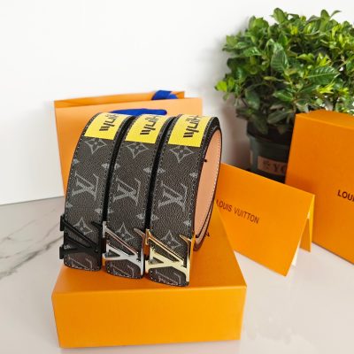 Premium Quality Louis Vuitton Belt Black Classic Style