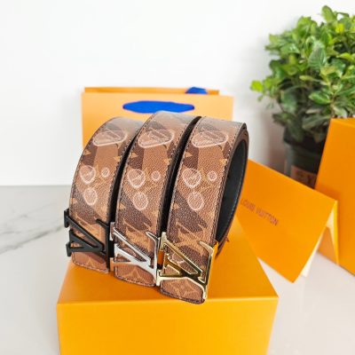 Luxury Louis Vuitton Belt Brown Classic Style