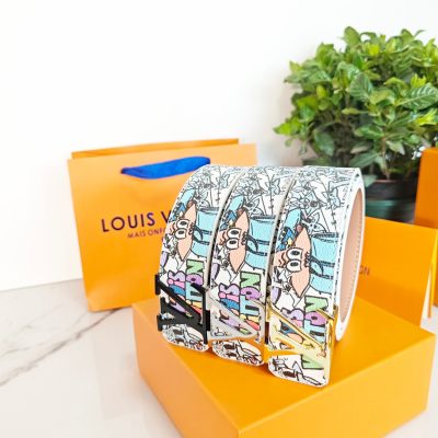 Best Selling Louis Vuitton Belt Gold Classic Collection