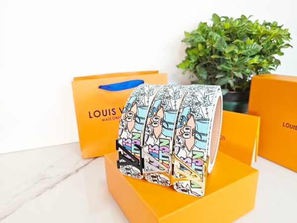Best Selling Louis Vuitton Belt Gold Classic Collection